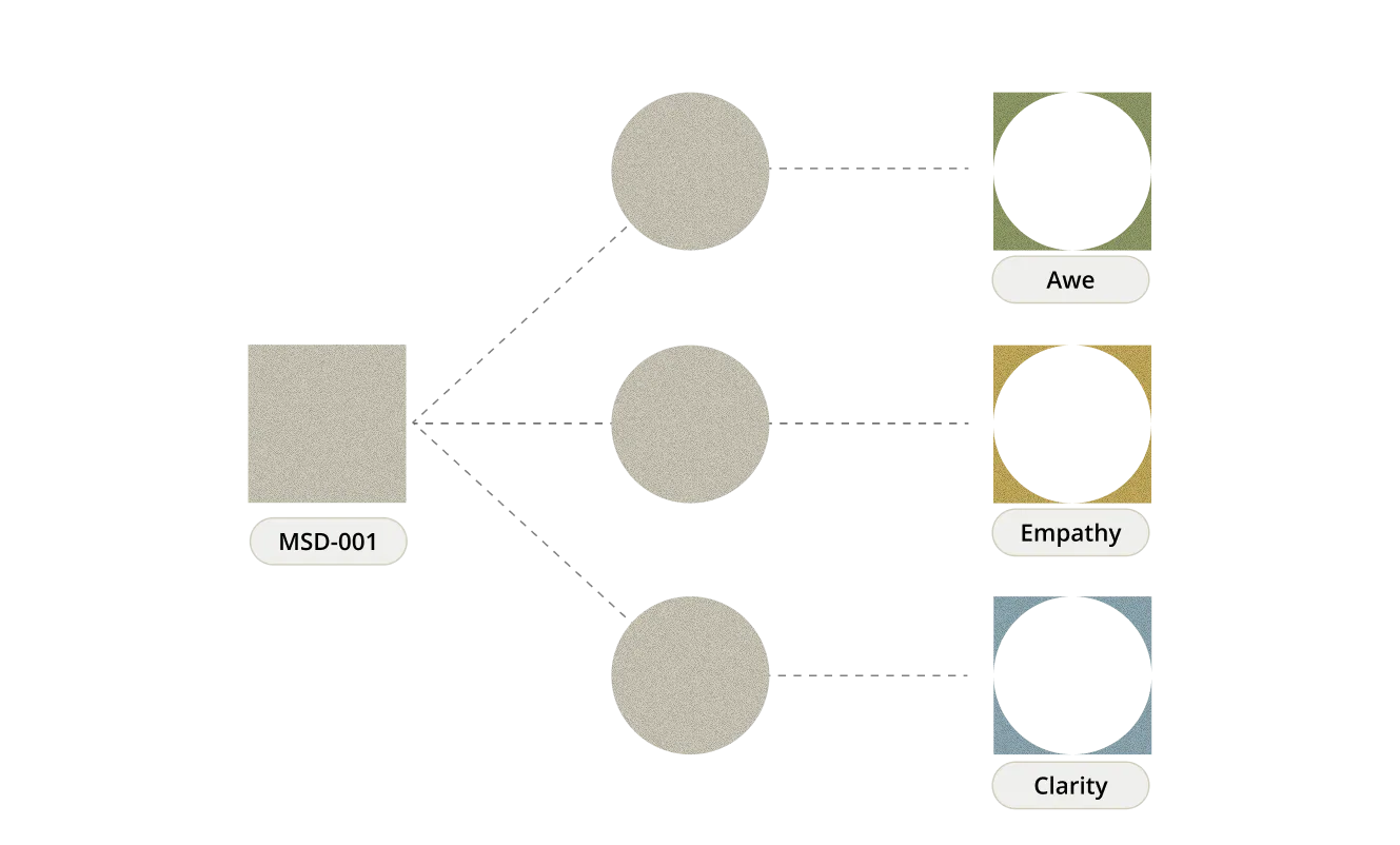Illustration of Mindstate's drug discovery workflow
